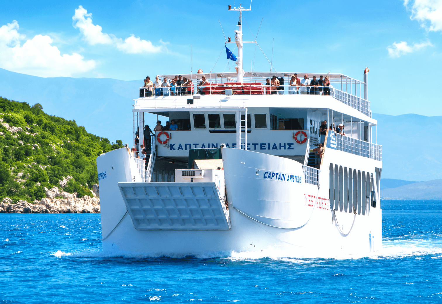 Fiskardo Port Kefalonia - Captain Aristeidis Ferry Boat